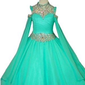 Little rosie size 14 pageant dress mint green